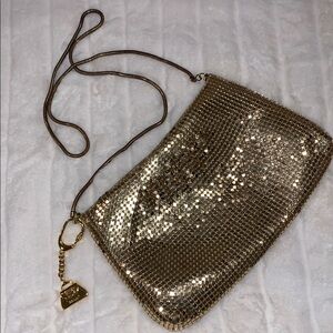 BALLY Gold chain weave Disco Bag & keychain